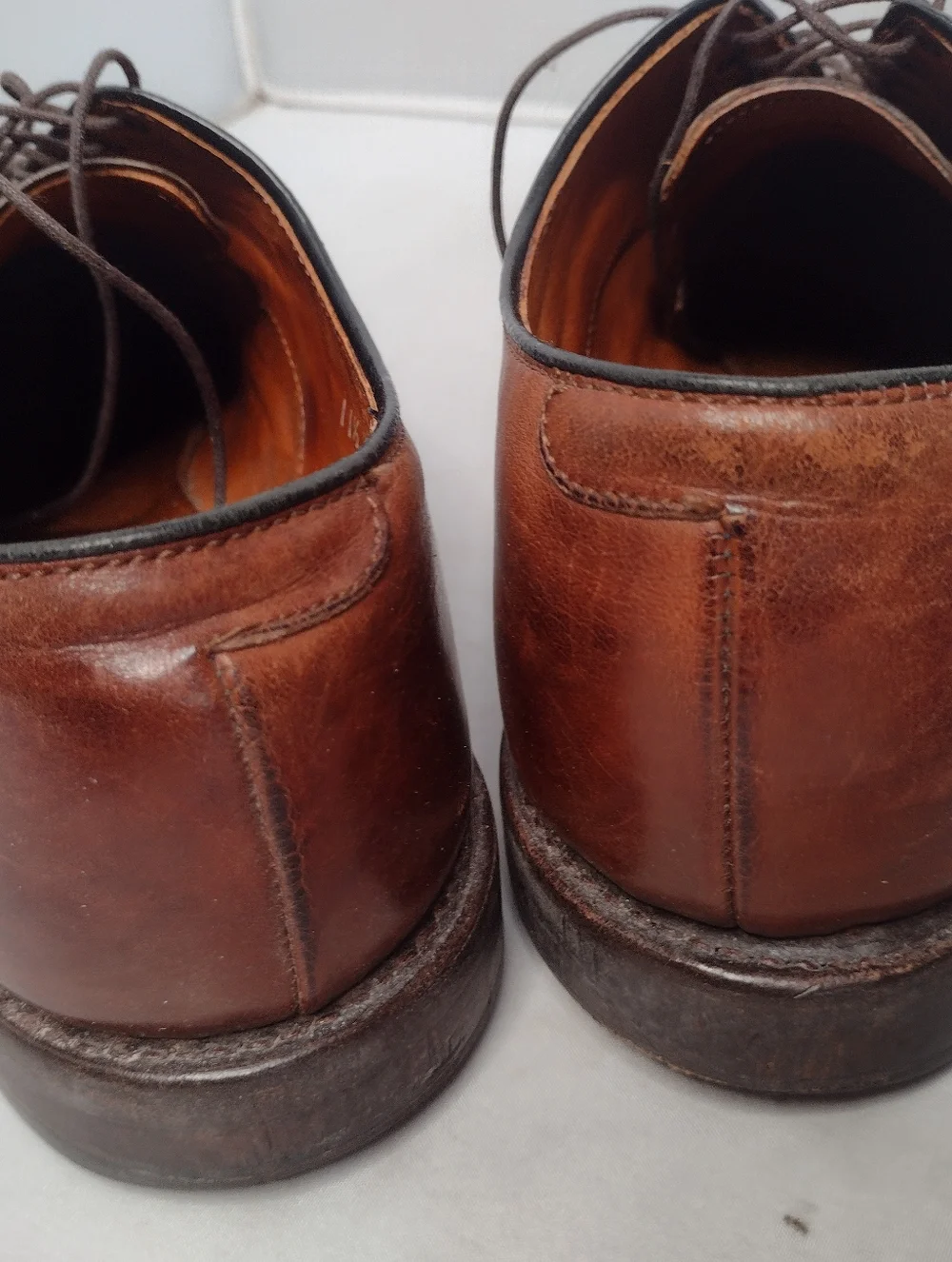 Allen Edmonds Park Avenue  Leather Cap Toe Oxfords Men's 11.5 D Brown Lace AA